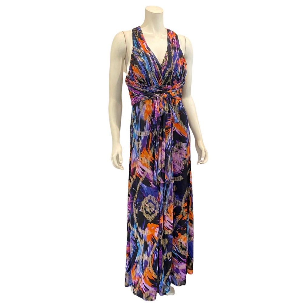 Oleg Cassini Halter Neck Maxi Dress - Picture 12 of 12